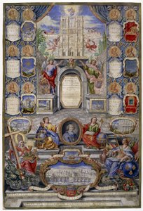 Allegory of the church of Paris on the occasion of the Revocation of the Edict of Nantes on 18/10/1685 the father of Jouvency gave a sermon at the college of Clermont in December 1685 in medallion the archbishop of Paris, Harlay de Chanvallon who encourage by Pierre Paul Sevin