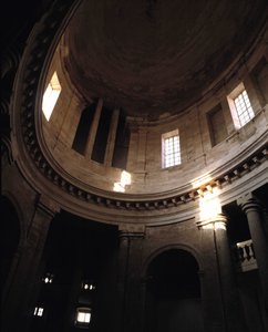 Baroque architecture: Chapel of the Old Charite, monastery of Marseille, by architect Pierre Puget. Internal view. Marseille