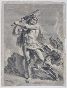 Hercules Fighting the Hydra of Lerna by Pierre Puget