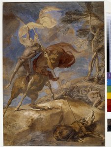 Sketch of Achilles Education by the Centaur Chiron by Pierre Puget
