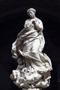 The Immaculate Conception, Santa Maria Immaculate placed on the altar of the scenographic chapel 1669-70 by Pierre Puget