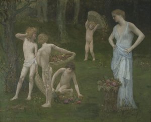 Children in an Orchard