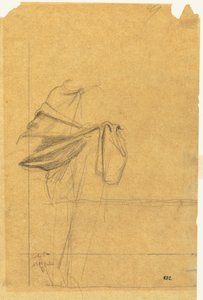 Drapery Study, Second Half 1800s by Pierre Puvis de Chavannes