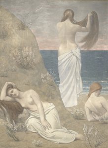 Young Girls by the Sea by Pierre Puvis de Chavannes