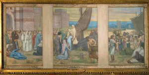 Saint Genevieve Brings Fresh Supplies to Paris, Sketch for the Pantheon in Paris by Pierre Puvis de Chavannes