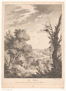 Landscape with Deer, Rabbits, and Birds with a River in the Background