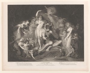 Titania and Bottom Surrounded by Figures (Shakespeare. A Midsummer Night