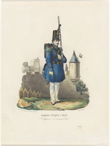 Belgian Civic Guard on Duty, 1830