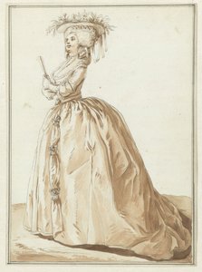 Standing Lady with Fan