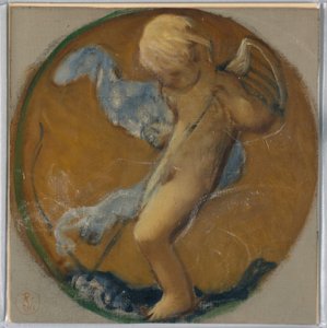 Study for Roundel with Putto by Pierre Victor Galland