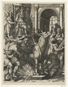 The Bull of Phalaris by Pierre Woeiriot (II)