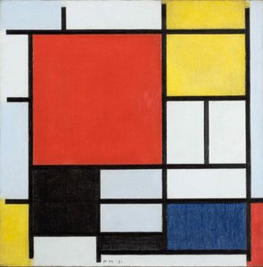 Picasso Ulykke kom videre Composition in red, yellow, blue and black by Piet Mondrian