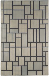 Composition with grid 2 by Piet Mondrian