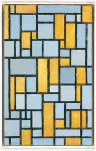 Composition in Grey and Ochre, 1918 by Piet Mondrian