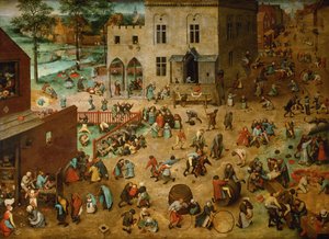 Winter Landscape With Skaters And A Bird Trap 1565
