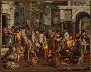 Christian Works of Mercy by Pieter Aertsen
