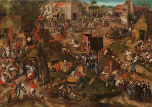 A Flemish Kermis with a Performance of the Farce 
