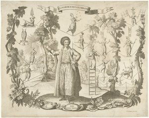 Acrobats and Tightrope Walkers by Pieter Balthasar Bouttats