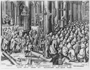 Faith, engraved by Hieronymus Cock