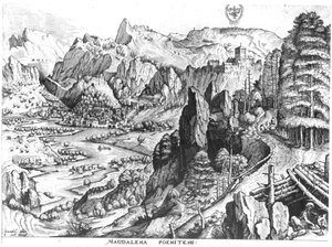 The Penitent Magdalene, engraved by Hieronymus Bosch by Pieter Bruegel the Elder