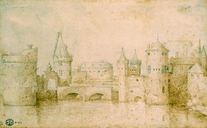 View of the Ancient Fortifications of Amsterdam, Netherlands, 1562