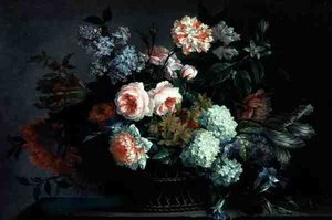 Still Life of Flowers by Pieter Casteels