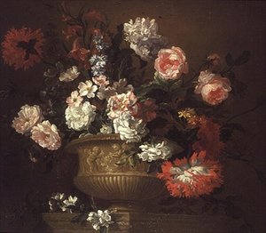 Still Life of Flowers in an Urn by Pieter Casteels