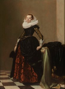 Portrait of a Richly Dressed Young Woman, c.1630 by Pieter Codde
