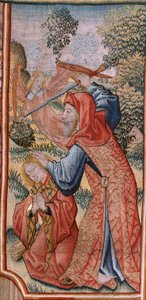 Flemish Tapestry. Series Episodes from the Life of the Virgin; Presentation at the Temple. Second Tapestry in the Series. Models Attributed to Jan van Roome (or van Brussel). Manufacture Pieter van Aelst, Brussels. Ca 1502-1504.