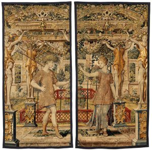 Vertumnus and Pomona: Vertumnus Transformed into a Farmer, c.1550 by Pieter Coecke van Aelst
