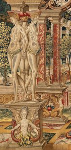 Vertumnus and Pomona: Vertumnus transformed into a pruner