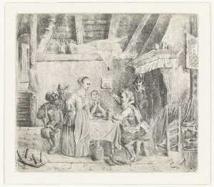 Man Speaking to a Company