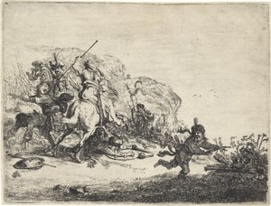 Cavalry Battle by Pieter Cornelisz. Verbeeck