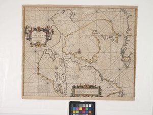 New Map Of The Northeasternmost Coast Of America by Pieter Goos