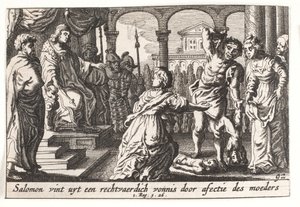 The Judgement of Solomon by Pieter Hendriksz. Schut