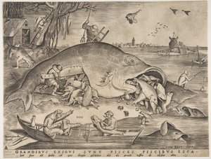 Big Fish Eat Little Fish by Pieter Heyden van der