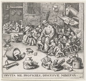 The Ass in the School by Pieter Heyden van der