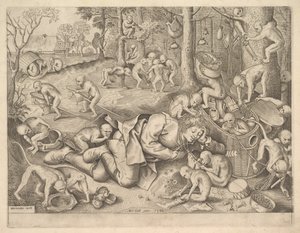 The Merchant Robbed by Monkeys, 1562 by Pieter Heyden van der