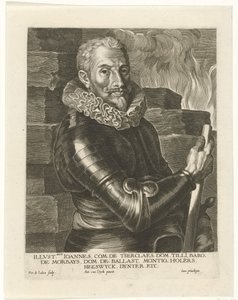 Portrait of Johann Tserclaes, Count of Tilly by Pieter I Jode de