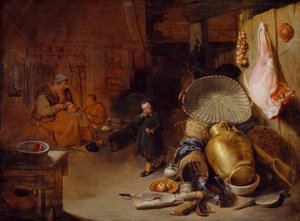 Interior with Figures by Pieter Jacobsz Duyfhuysen
