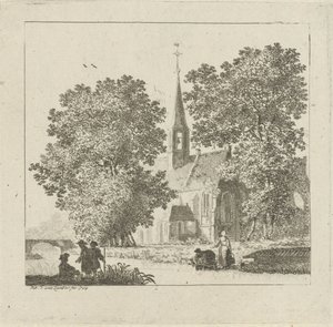 View of a Church by Pieter Jan van Liender