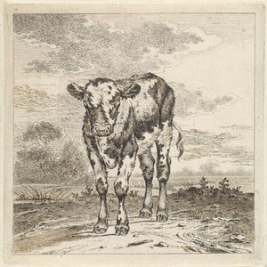 Landscape with Calf by Pieter Janson
