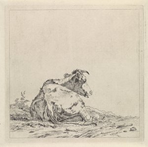 Landscape with Lying Cow by Pieter Janson