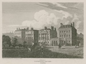 North side of Cavendish Square, London by Pieter Jansz. Quast