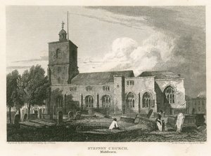 Stepney Church, London by Pieter Jansz. Quast