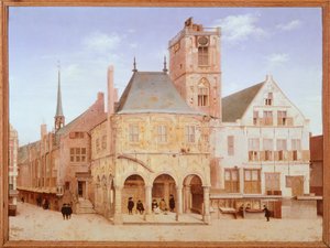 Old City Hall in Amsterdam by Pieter Saenredam