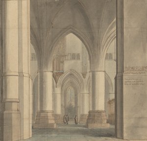 The Choir and North Ambulatory of the Church of Saint Bavo, Haarlem