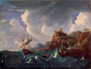 Stormy Sea, 17th century by Pieter Mulier the Younger