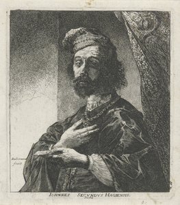 Portrait of Janus Secundus by Pieter Rottermondt