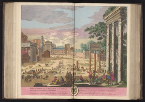 Forum Romanum in Rome by Pieter Schenk (I)